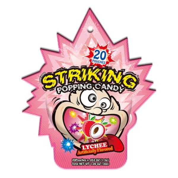 Striking Shocking Lychee Popping Candy 30g | Thai Pantry